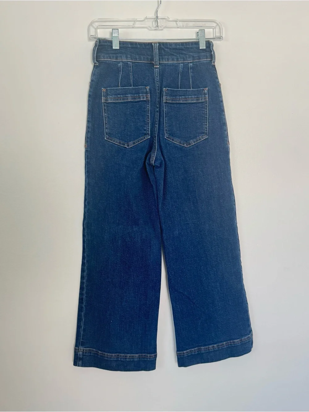 Pilcro The Skipper Seamed High-rise Crop Wide Leg Jeans - Picture 7 of 11